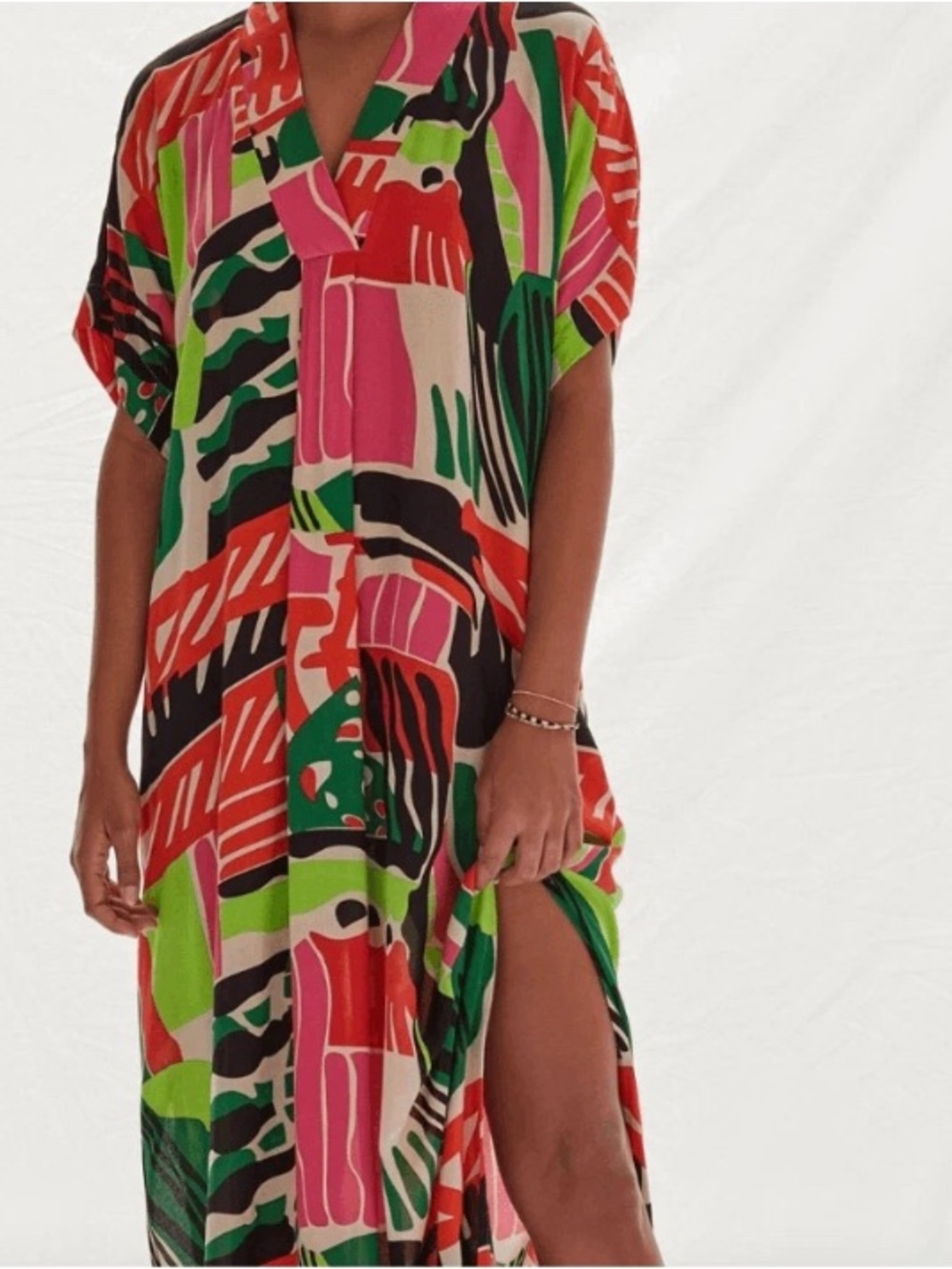 Anthropologie Bel Kazan Allegra Kaftan Maxi Dress Size XS/S